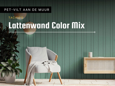 Lattenwand wandpaneel Color mix